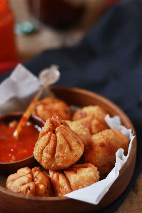 fried momos recipe | deep fried veg momos recipe