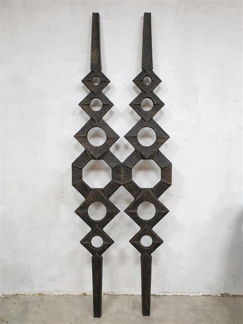 Brutalist Metal Wall Art Sculpture, 1960s for sale at Pamono