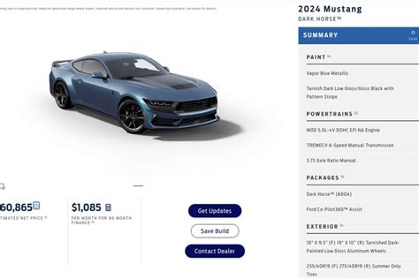 2024 Ford Mustang Dark Horse Gets Price Increase (Already) | Edmunds