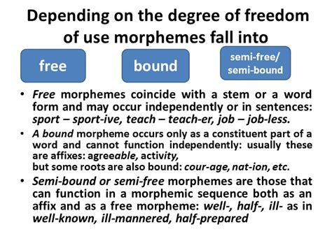 WORD FORMATION 1. Affixation. Classification of morphemes. Types