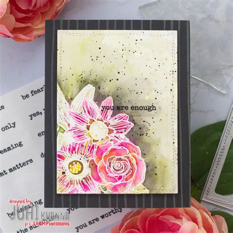 Juhi's Handmade Cards: STAMPlorations CAS Card Challenge - November Mid Month Inspiration