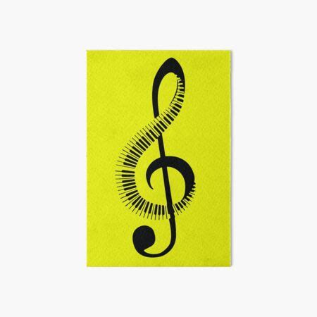 "Treble Clef Music Note-piano keyboard Symbol" Art Board Print for Sale by iTrending | Redbubble