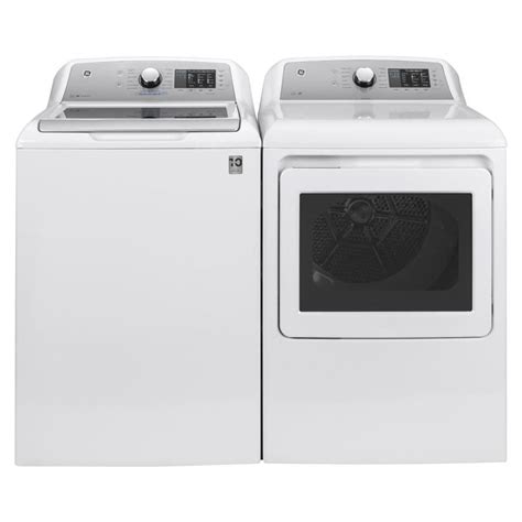 Shop GE High Efficiency Top-Load Washer & Electric Dryer Set w/ FlexDispense at Lowes.com