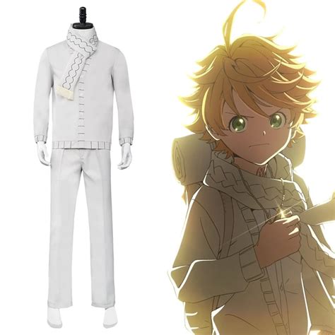 The Promised Neverland Season 2 Emma Halloween Carnival Suit Cosplay Costume Top Pants Outfits ...