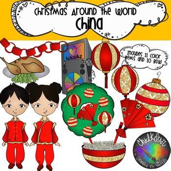 Christmas Around the World China Clip Art- Chalkstar Graphics by ChalkStar