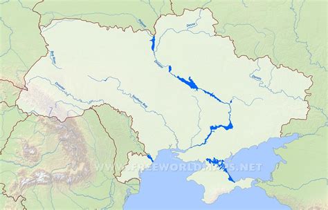 Ukraine Physical Map