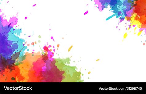 Colorful splash abstract watercolor background Vector Image