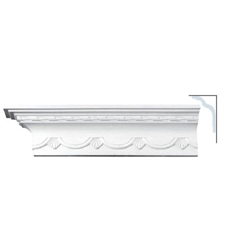 Buy Cornice Moulding in Plaster C0091M (2440 x 105 mm) - Cornice Mouldings and Coving - Plaster ...