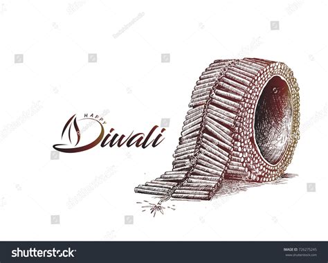 Diwali Crackershand Drawn Sketch Vector Stock Vector (Royalty Free) 726275245 | Shutterstock