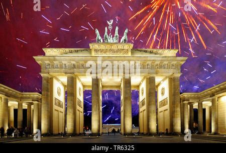 fireworks at Brandenburg Gate, Brandenburger Tor, Germany, Berlin Stock Photo - Alamy