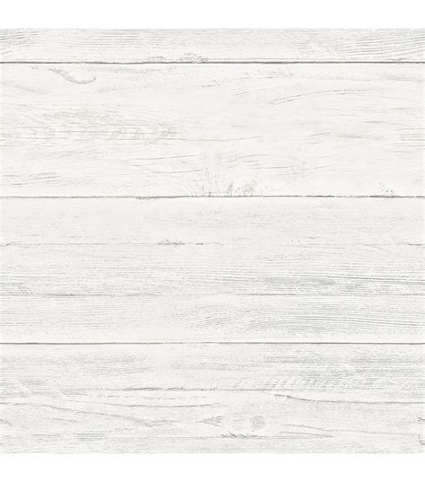 WallPops® NuWallpaper™ Shiplap Peel and Stick Wallpaper, White Brick, White Wood, Beach Bedding ...