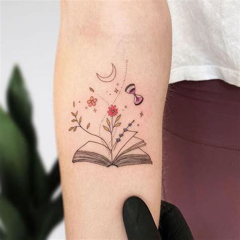 21 Cool Book Tattoo Ideas for Women - Mom's Got the Stuff