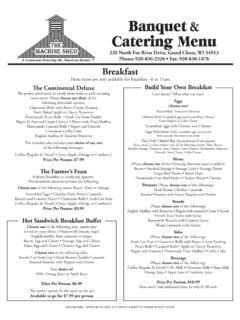 Banquet Catering Menu - Machine Shed / banquet-catering-menu-machine ...