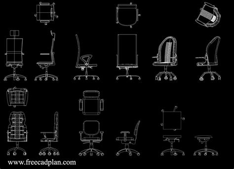 Trend Terbaru Office Chair CAD Block, Konsep Penting!