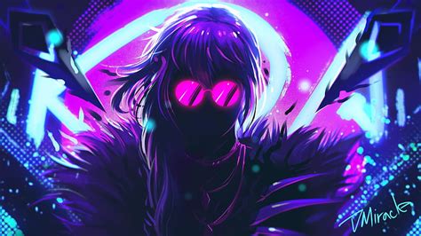 KDA Eve , Neon art, neon anime HD wallpaper | Pxfuel