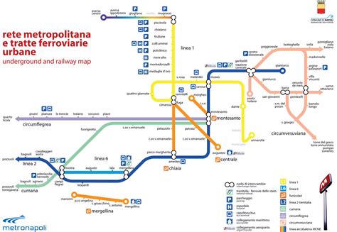 Official Map: Metropolitana di Napoli - 2 of 2 As... - Transit Maps