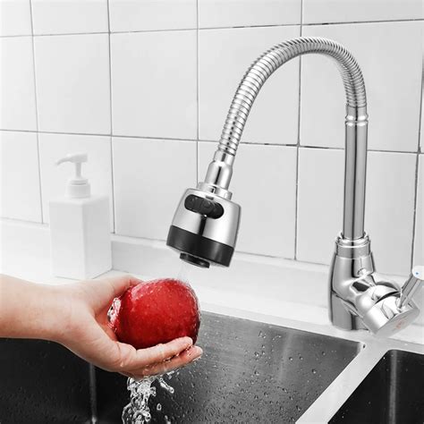 Mayitr Zinc Alloy 360 Rotatable Water Tap Hot Cold Mixer Tap Kitchen Wash Basin Sink Faucet For ...