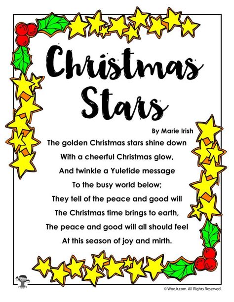 Christmas Poems for Kids | Woo! Jr. Kids Activities : Children's Publishing