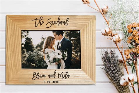 Custom Wedding Frame Wedding Photo Frame Anniversary Gift - Etsy