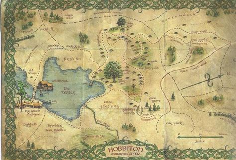 Map of Hobbiton - Picture of Hobbiton Movie Set Tours, Hinuera ...