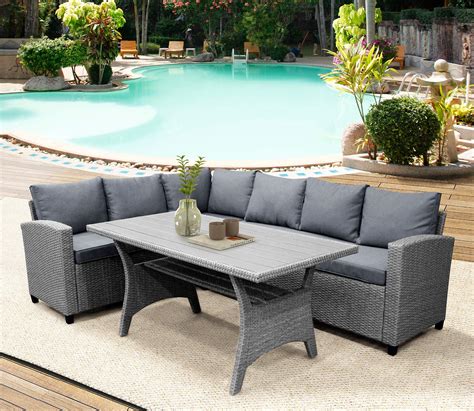Buy LZ LEISURE ZONE Patio Furniture Sets, Outdoor Patio Dining Table ...