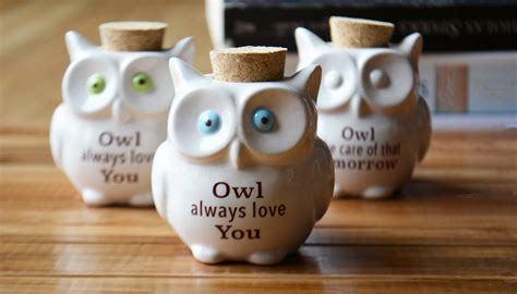 Small Ceramic Owl Jar With Cork Top Owl Always Love You - Etsy