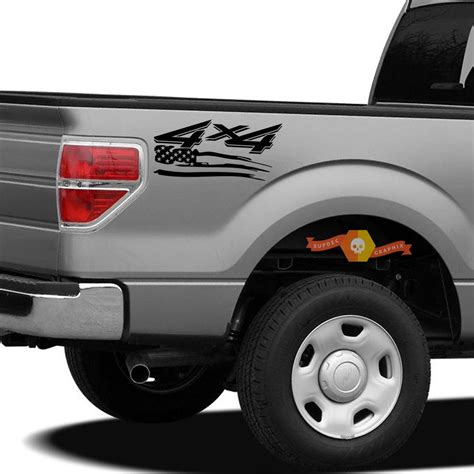 4x4 Off Road Truck Bed Decal Set GLOSS BLACK for Ford F-150 Super Duty ...