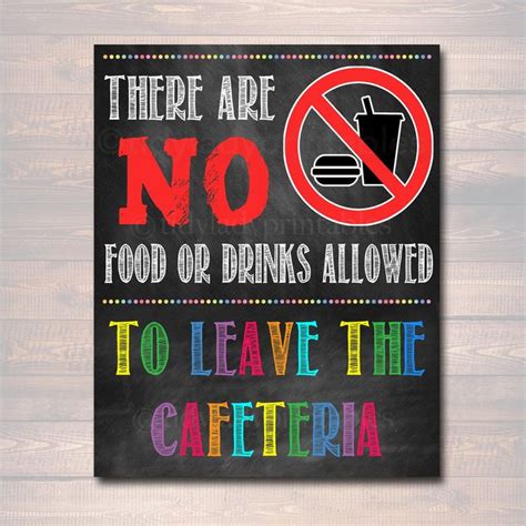 School Cafeteria Rules Poster in 2022 | Classroom rules poster, School ...