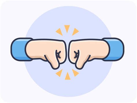 Fist Bump Cartoon