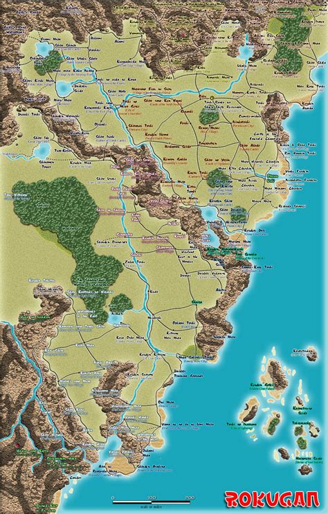 l5r 4e - What is the scale of the map of Rokugan? - Role-playing Games Stack Exchange