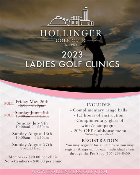 Lessons & Clinics - Hollinger Golf Club