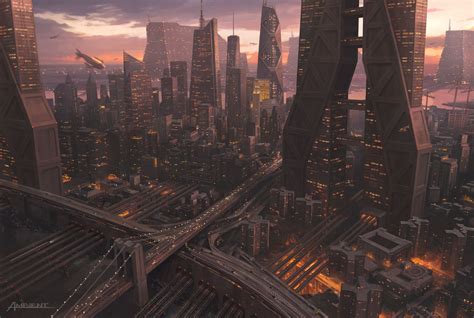 New York 2080 by Will Burns | Futuristic city, Cyberpunk city, Future city