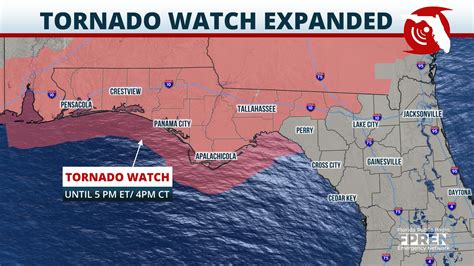 Tornado Watch for All of Florida Panhandle through Thursday Afternoon - WKGC-FM Public Radio