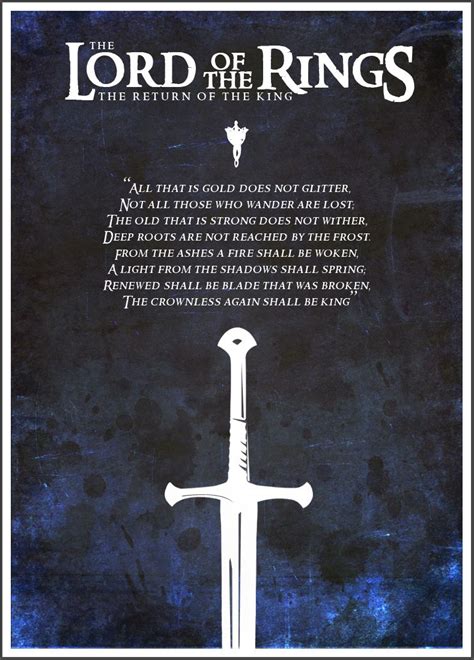 LotR: The Return of the King - Minimalist Poster by MiodekSamson ...