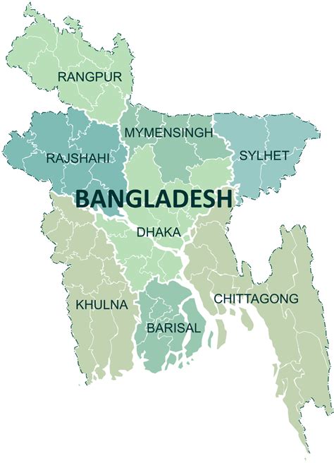 Administrative Map Of Bangladesh | Detailed Administrative Map ...