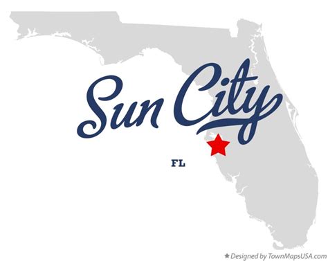 Map of Sun City, FL, Florida