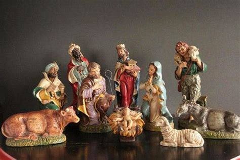 Antique Nativity Set Made In Italy - Antique Poster