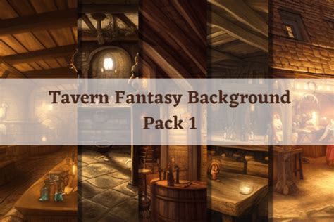 Fantasy Backgrounds Tavern Pack 1 Graphic by Matthew Gallo · Creative Fabrica