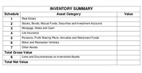 14+ Estate Inventory Templates – Free Sample, Example, Format Download | Free & Premium Templates