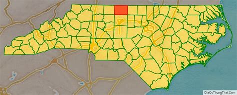 Map of Rockingham County, North Carolina - Thong Thai Real