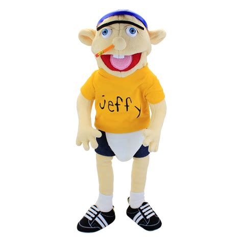 "Jeffy 22.8"" Plush Toy with Cosplay Hat, Hand Puppet Game Stuffed Doll Gift for Kids" - Walmart.com