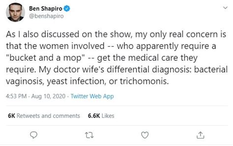 Ben Shapiro Bragging About His Wife's DAP is 2020's Biggest Self-Own