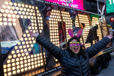 First Look at the Glittery '2023' Sign Arriving in Times Square - Parade: Entertainment, Recipes ...