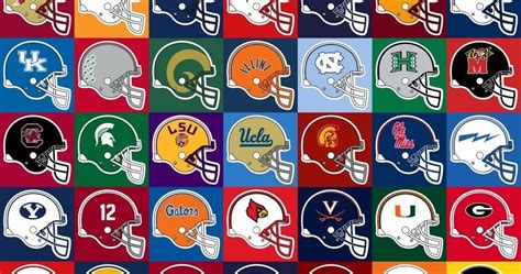 Football Helmet Style: College football helmets logos