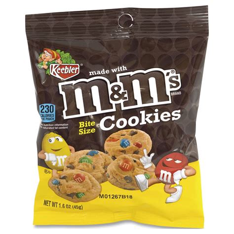 KEEBLER, Chocolate Chip/M&M's®, 1.6 oz Item Size, Cookies - 807CY1 ...