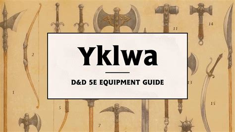 Yklwa - 5e Equipment Guide