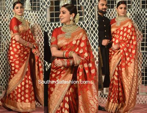 anushka-sharma-red-sabyasachi-saree-wedding-reception