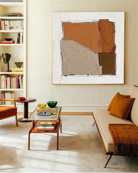 Colorful Minimalist Geometric Art Acrylic Minimalist Style Painting On ...