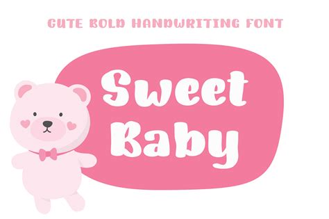 Sweet Baby | Bold Handwriting Font (258131) | Blackletter | Font Bundles