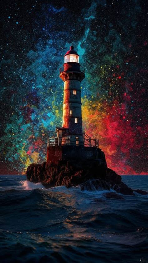 A Colorful Lighthouse